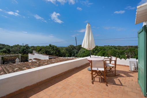 Terrasse sur le toit 