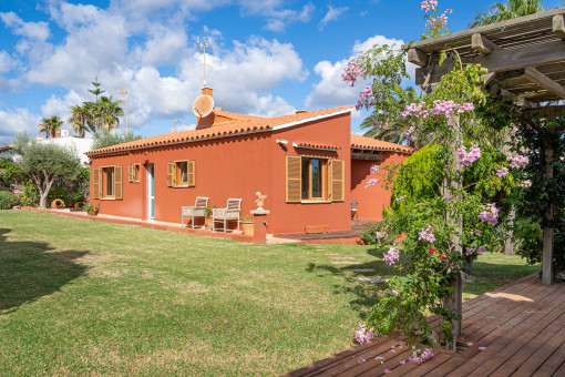 View to the second house on the plot