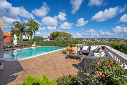 Wonderful views from the pool terrace