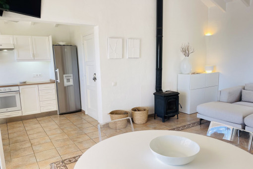 Kitchen and dining area